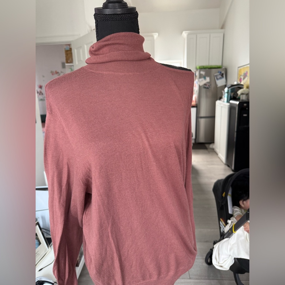 Zara Rosewood Turtleneck Sweater
